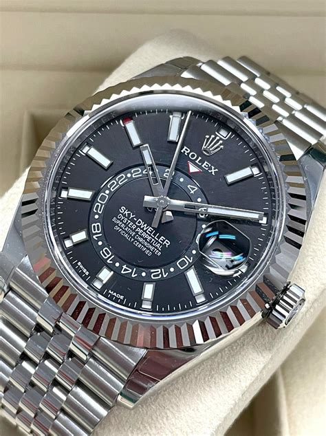 rolex sky dweller stainless steel waiting list